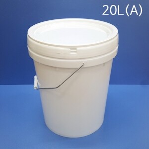 20L(A) 백색 스틸고리 [10개묶음] 바케스 원형밀폐용기 벌크통 사료통 들통 페인트통(IS)(박스상품)