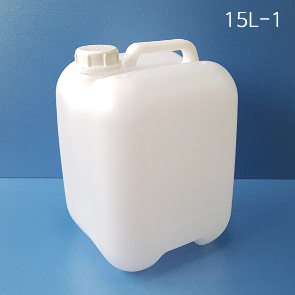 이즈프라텍,15L-1 말통 반투명 [6개묶음]사각말통 소스통 액젓통 간장통 석유통 약수통 편백수통 세정제통 증류수통 석유통
